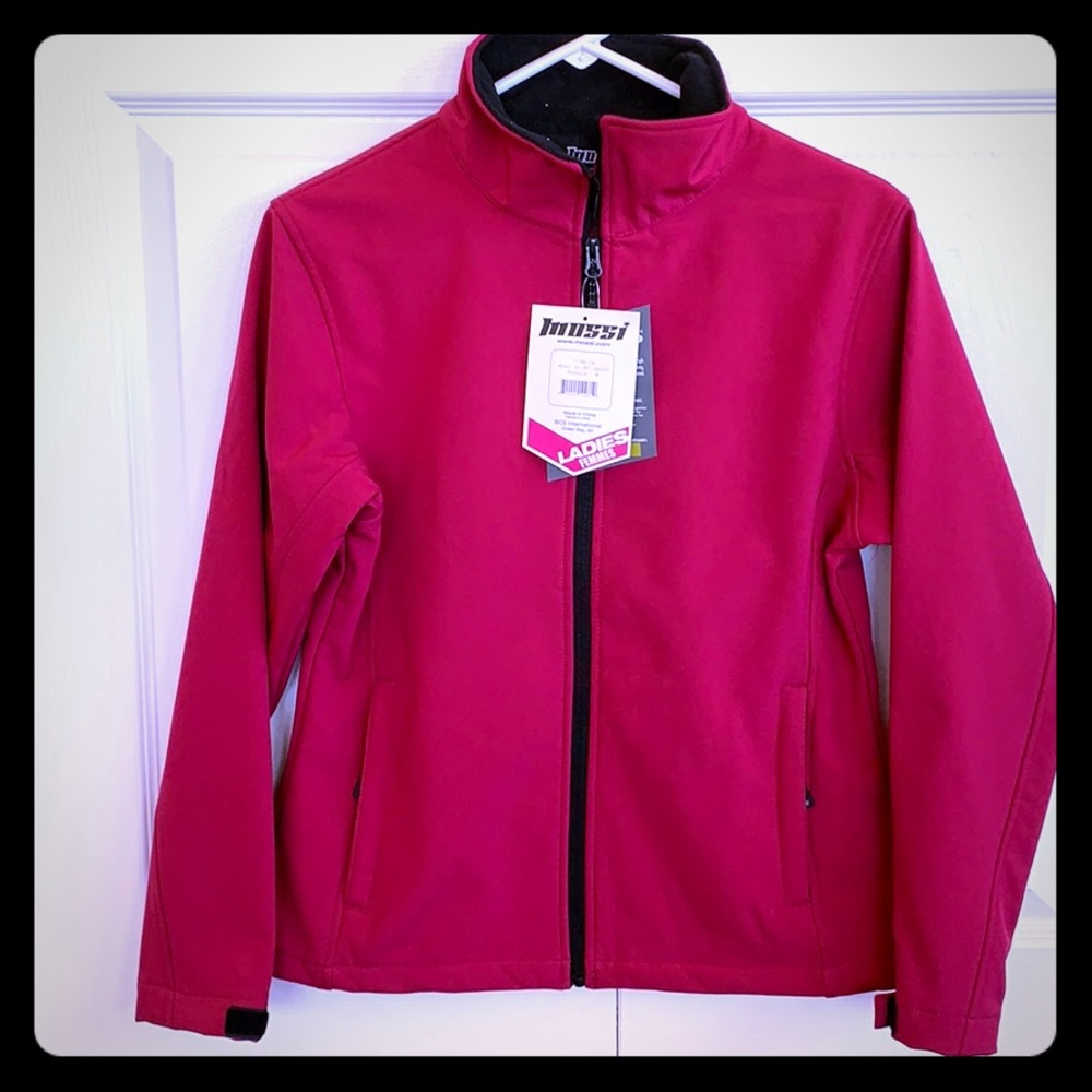 Weatherproof fleece lined jacket.